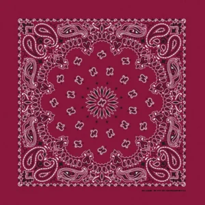 New Paisley Bandana Hav A Hank Made in The Usa Burgundy